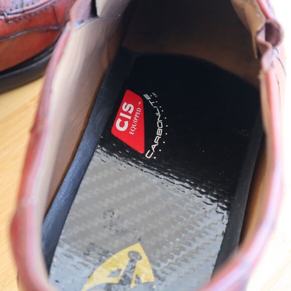 Michael Toschi Side Gore Loafers Men’s Brown Leather CIS Carbonlite Soles Sz 12 - Picture 10 of 12